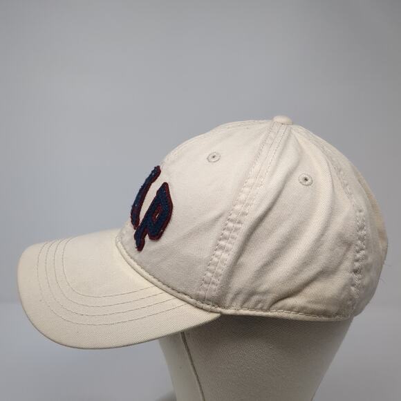 Gap Strapback Baseball Cap Beige Large Adjustable Embroidered 6 Panel Cotton - Picture 3 of 10